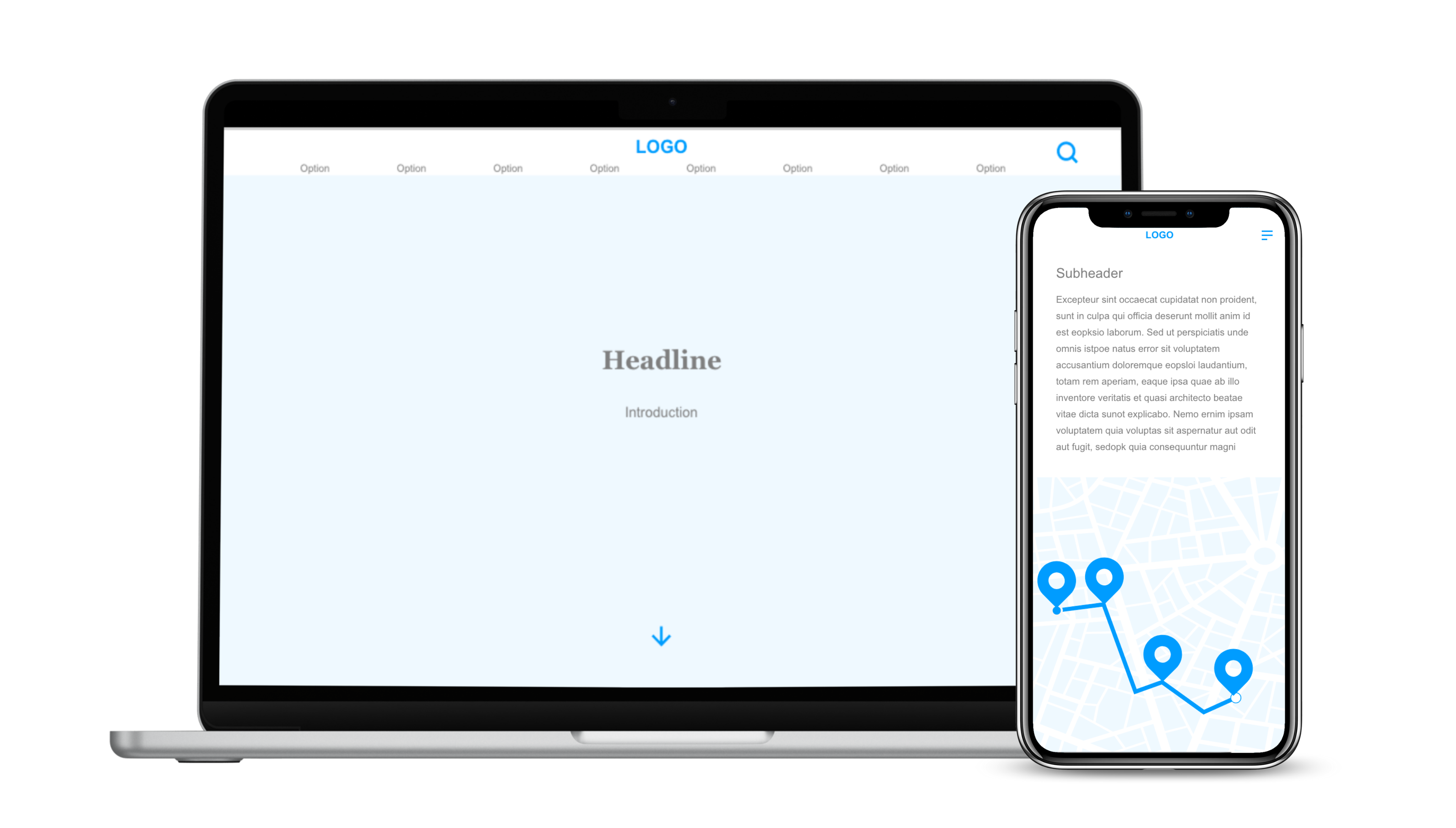 New design wireframe
