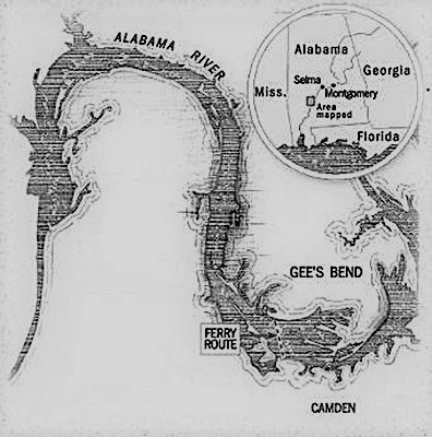 Map of Gee's Bend